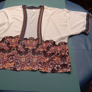 Xhilaration Sheer floral Vest/Cover-up/Jacket